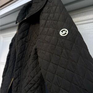 Michael Kors Quilted dark green Jacket with Logo